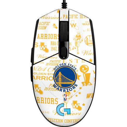 NBA Golden State Warriors Historic Blast G203 Prodigy RGB Wired Gaming Mouse Skin